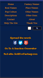 Mobile Screenshot of fantasynamegenerators.com